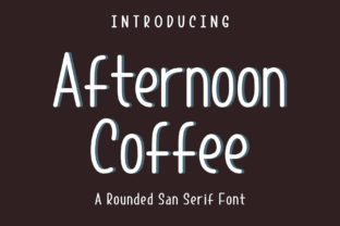 Afternoon Coffee Font for Handmade Creations
