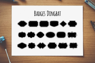 Badges Dingbat: A Playful Font for Creative Branding