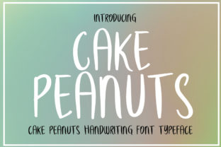 Cake Peanuts Font for Branding and Design