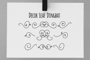 Decor Leaf Dingbat: A Playful Typeface for Editorial Design
