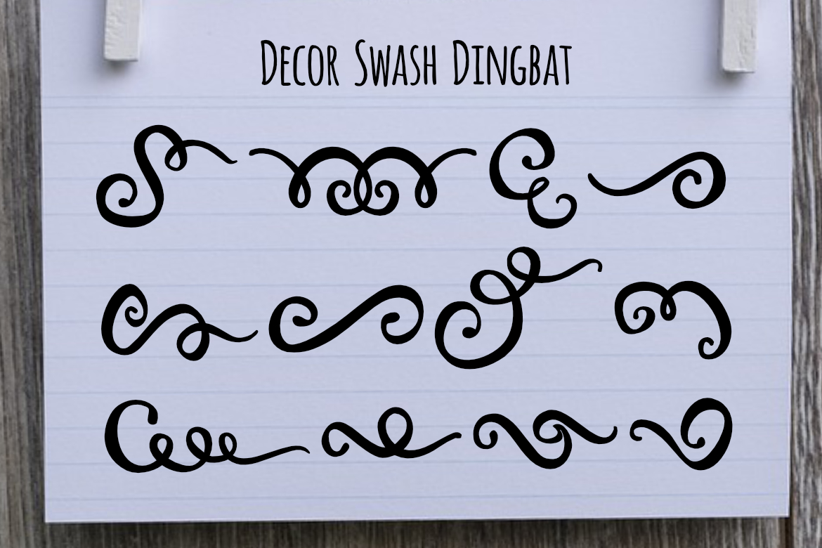 Decor Swash Dingbat: A Font That Elevates Branding