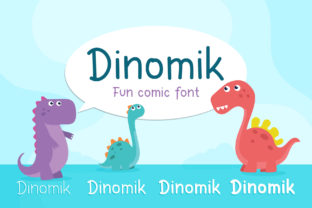 Dinomik: A Fun Sans Serif Font for Business Branding