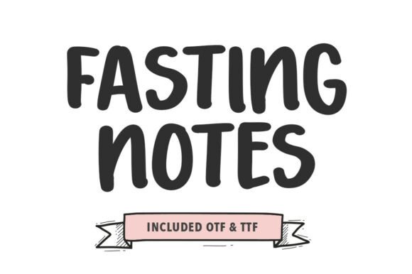 Fasting Notes: A Bold Font for Polished Branding