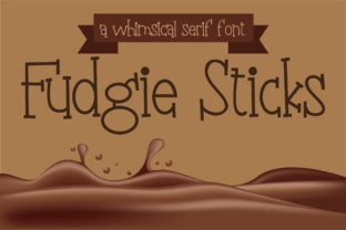 Fudgie Sticks: A Playful Serif Font for Digital Projects