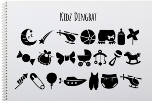 Kidz Dingbat: A Playful Font for Engaging Editorial Design