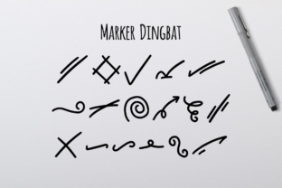 Marker Dingbat: A Playful Typeface for Editorial Design