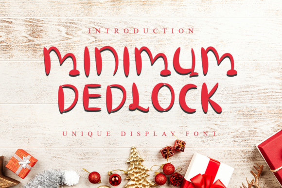 Minimum Dedlock Font for Creative Campaigns