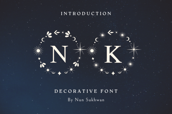 Mystic Star Frame Font for Branding and Design