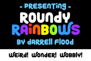 Roundy Rainbows: A Playful Font for Digital Branding