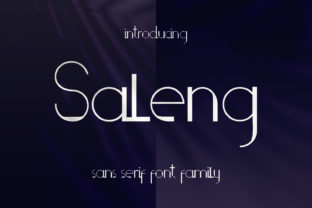 Saleng: A Playful Sans Serif Font for Modern Branding