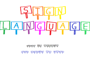 Sign Language Font for Editorial Design