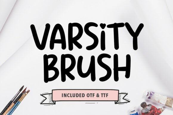 Varsity Brush Font for Business Branding